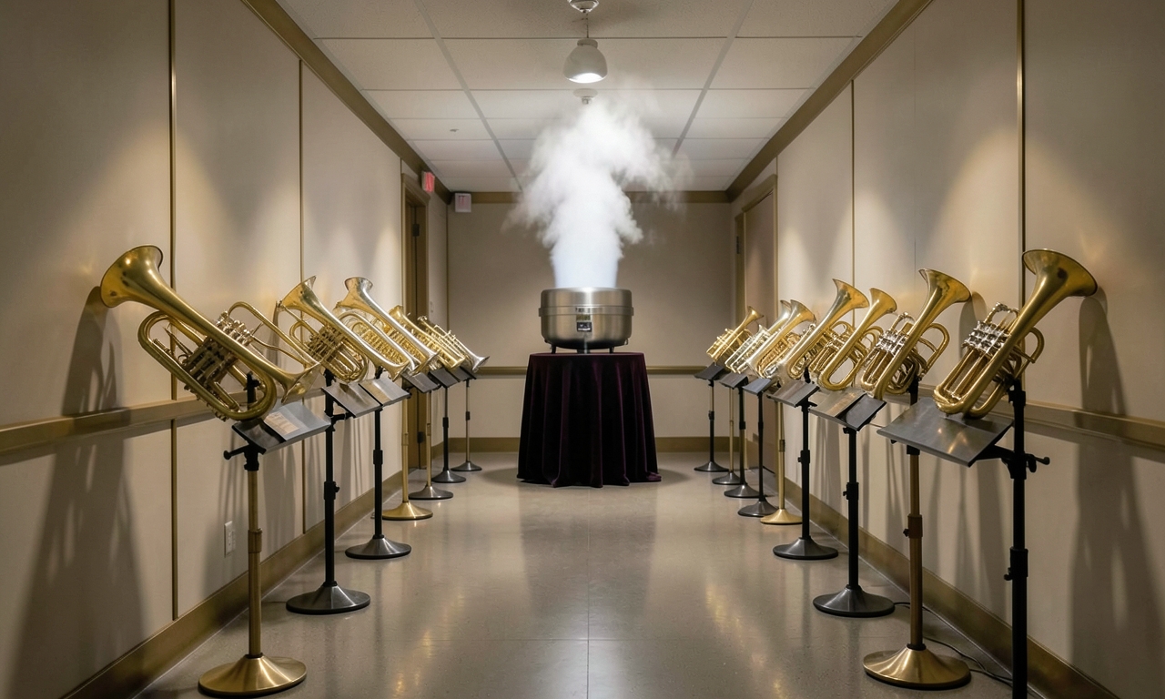 75 Bläser spielen Beethoven - Gemeinde zahlt für Luftbefeuchter