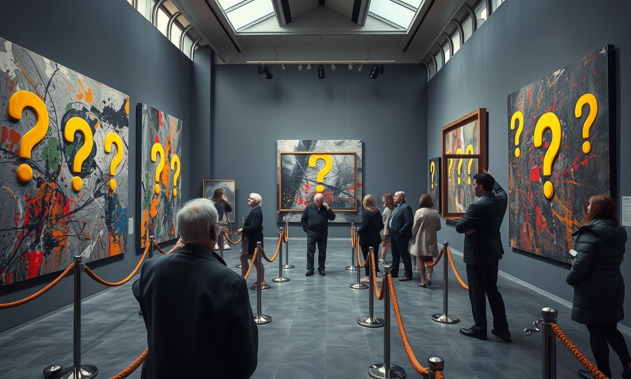 Abstrakte Meisterwerke verwirren Innsbrucker Galeriebesucher zutiefst