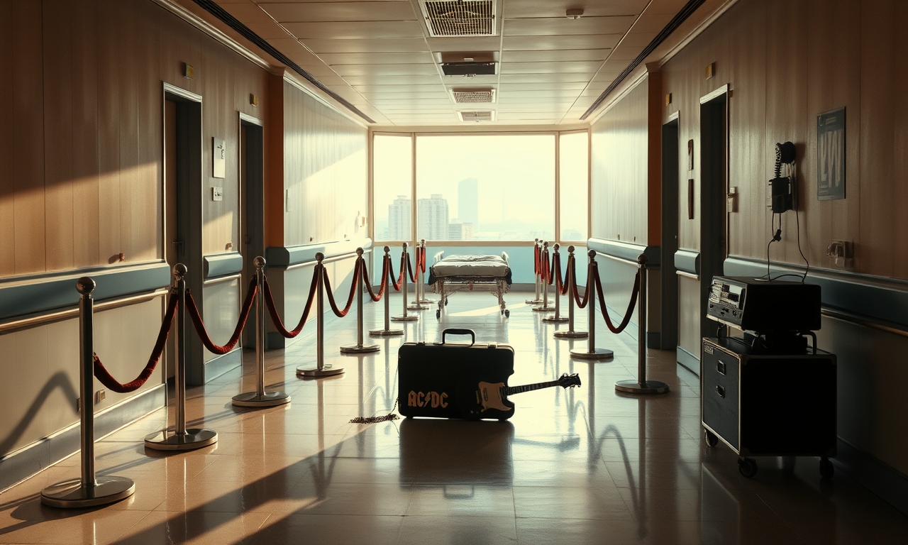 AC/DC-Solopilot Stevie Young gibt im Krankenhaus netten Ausblick auf naechste Show