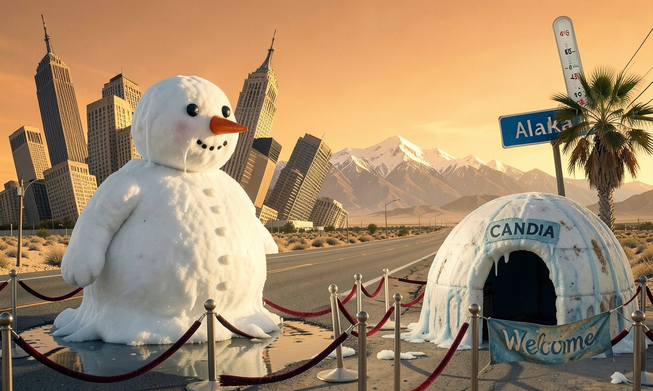 Amerikanische Schneemänner fliehen vor Hitzewelle nach Kanada