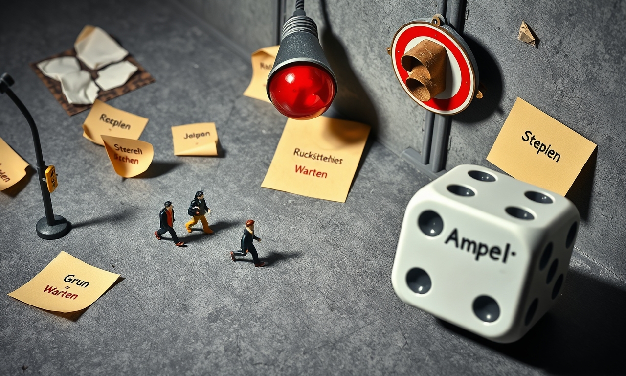 Ampel-Knigge: Rot = Stehen, Grün = Warten, Rot-Grün = laufen wie ein Idiot