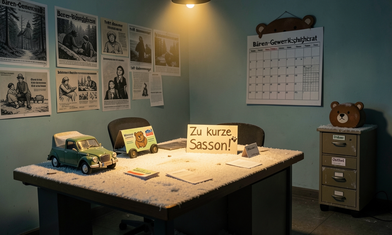 Bär hat Urlaub in Tirol, trifft Bürgermeister und fordert Winterrabatt