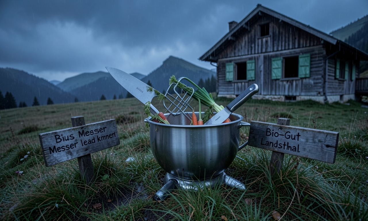 Bio-Gut sucht Küchenhilfe - muss Messer lesen können