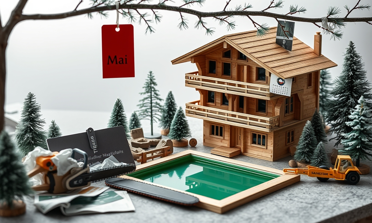 Chaletdorf am Grünen See: Für Urlauber, die Bäume als reine Deko sehen