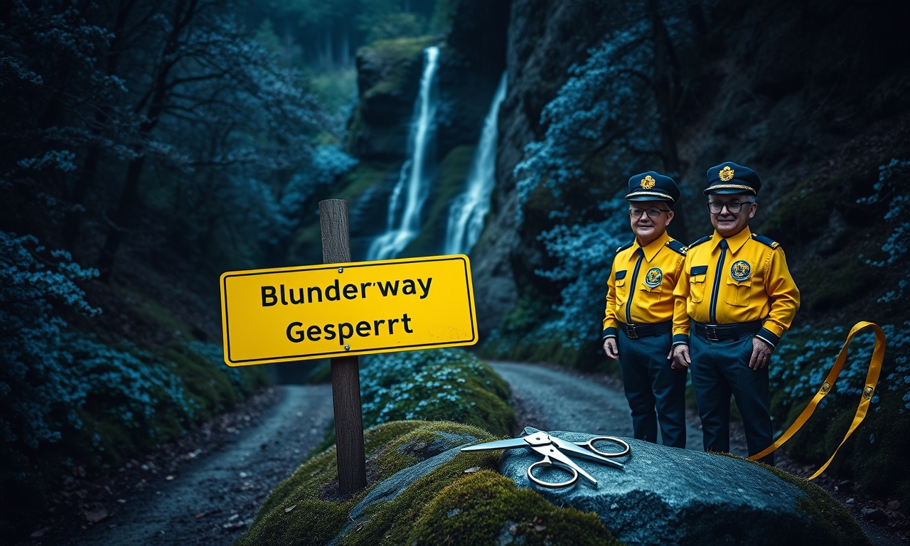 Dalfazer Wasserfall wird wegen zu vieler Leberblümchen gesperrt