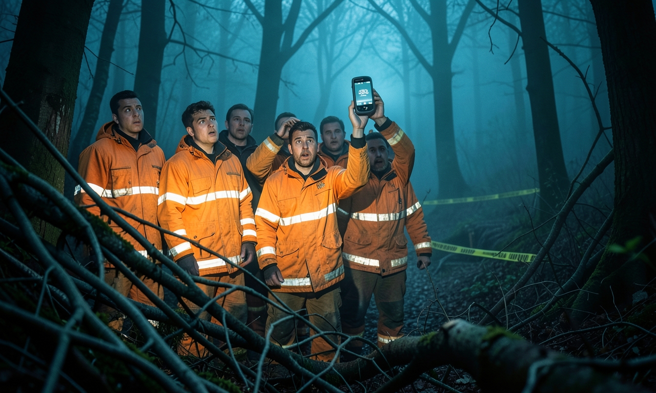 Freiwillige Feuerwehr verirrt sich im Wald und findet das eigene Selbst