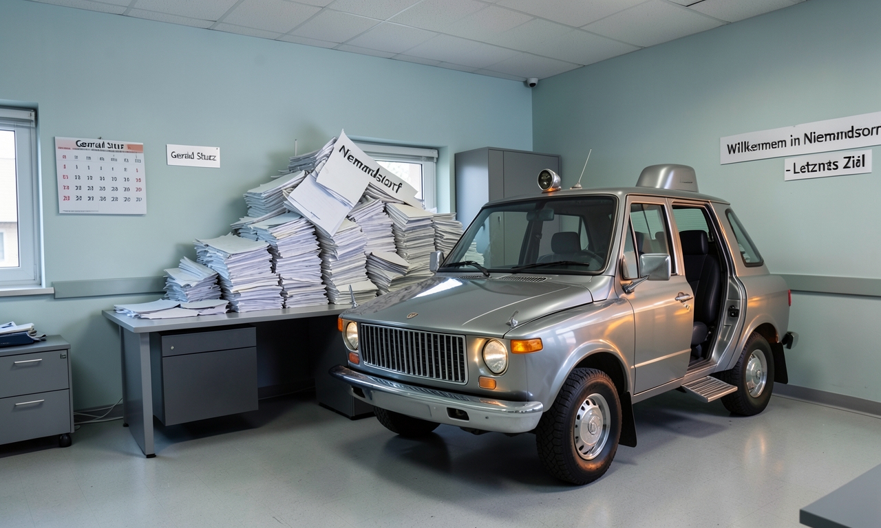 Gerald Stutz will als Letztes die Gemeinde "Niemandsdorf" besuchen