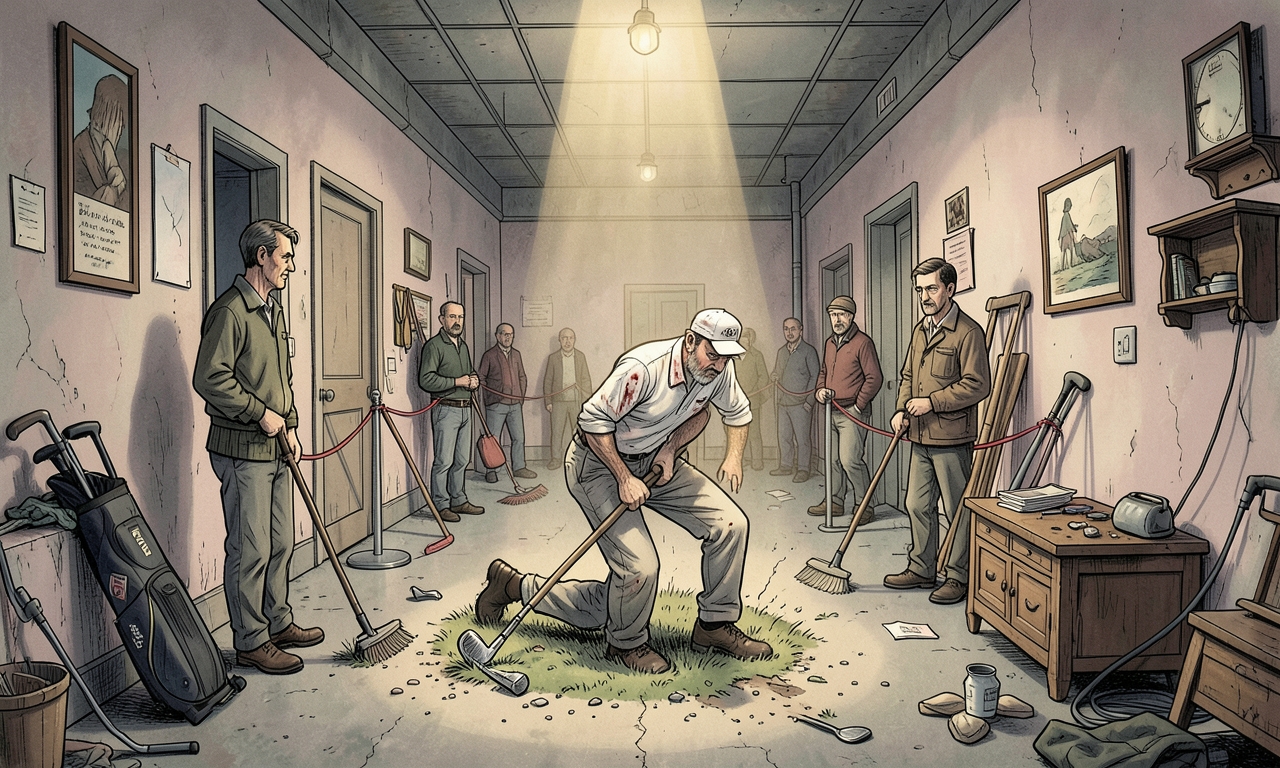 Golflegende verletzt sich beim illegalen Rasenmaehen