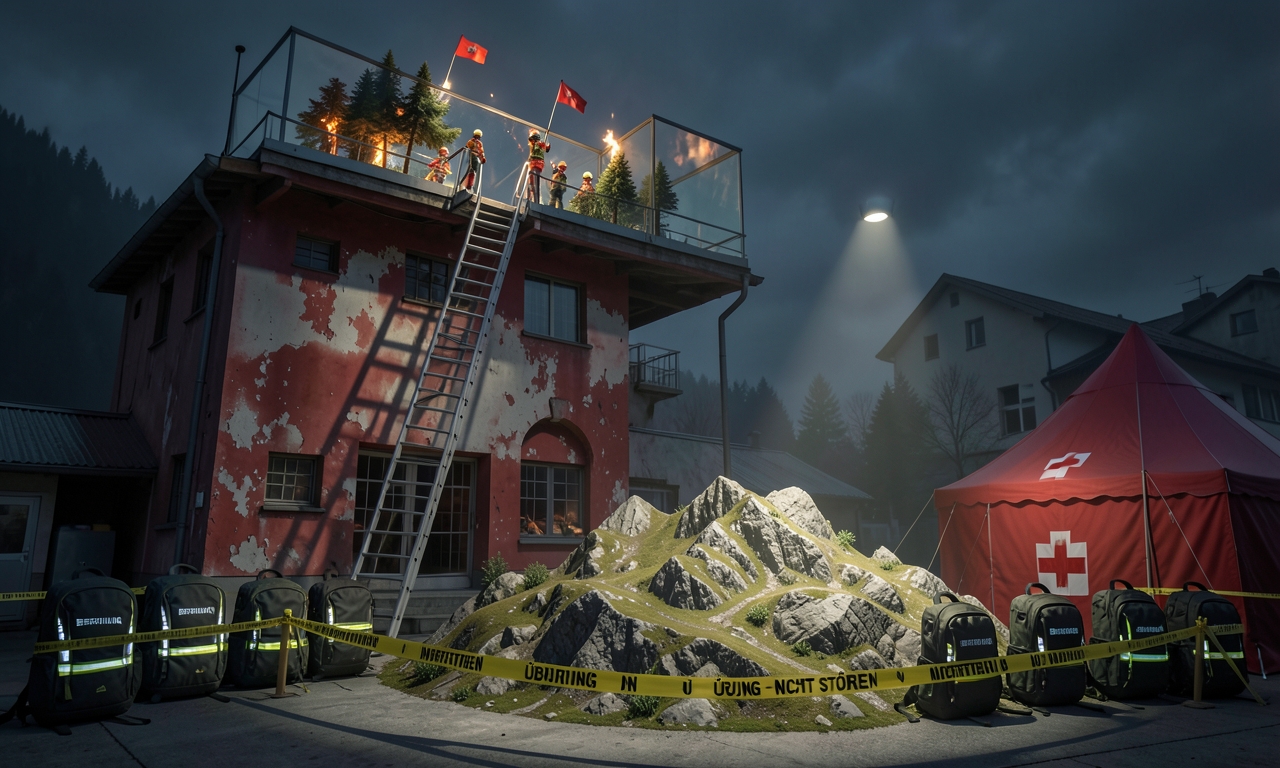 Graz probt Waldbrand – 100 Beamte trainieren, nicht in Panik zu geraten