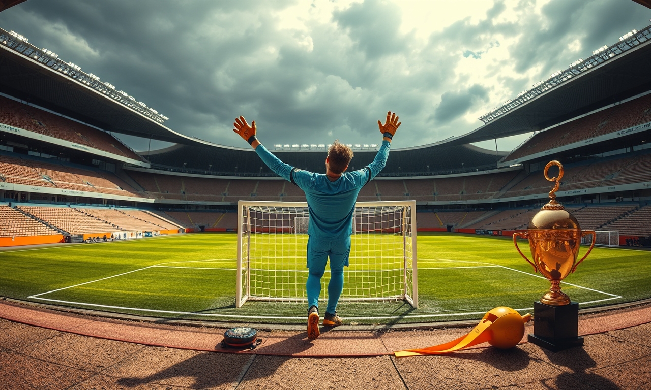 Kematens Torwart erschrickt sich selbst und vergibt Sieg