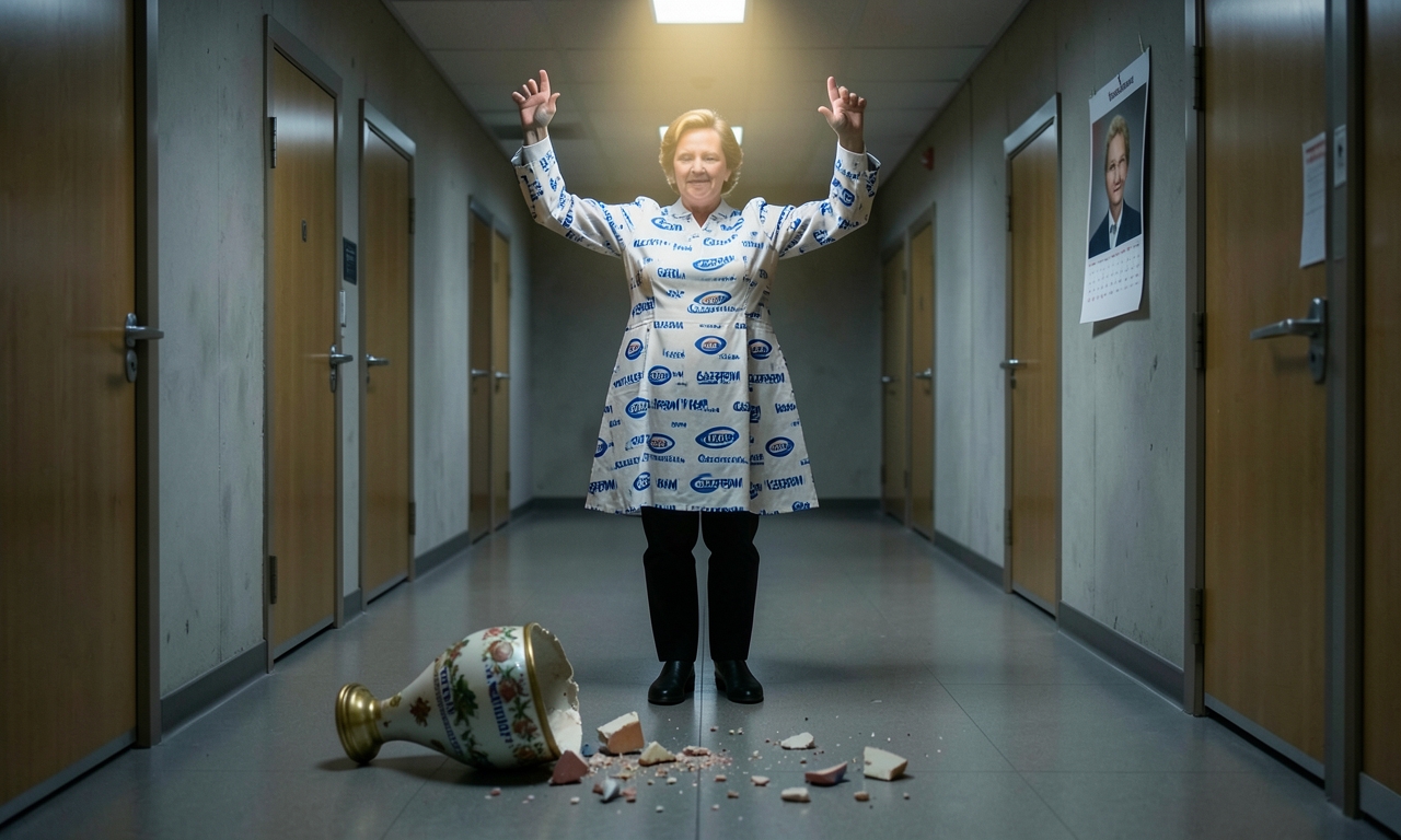 Kneissl tanzt jetzt im Kalinka-Latzhosen-Dress