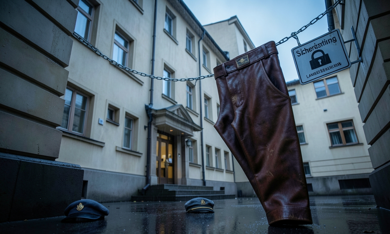 Landesbediensteter bringt Lederhose in Sicherheitsverwahrung