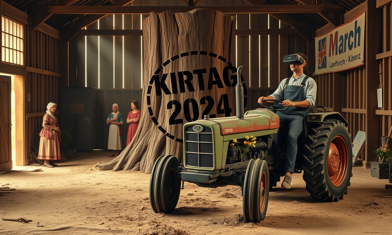 Landforst-Kirtag: Hier wird der Frühling mit Baumstammwerfen eingeläutet