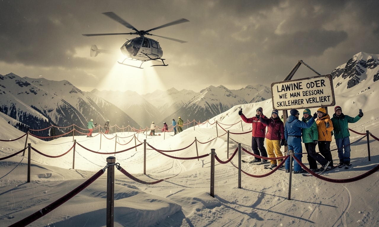 Lawine verschluckt Skifahrer – Österreich ruft Rettungshubschrauber, weil Schikurse schlecht gepackt sind