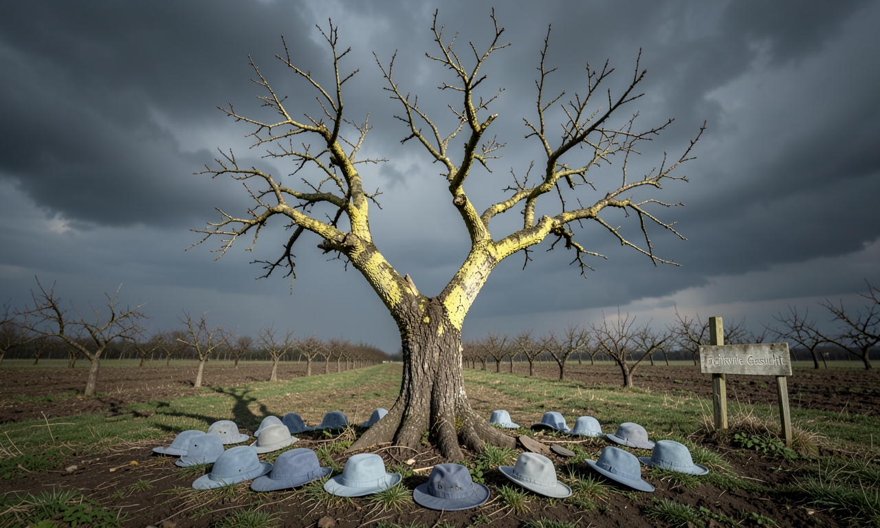 Mostviertel braucht Fachkraefte - 37 Gaertnerinnen fuer einen kaputten Nussbaum