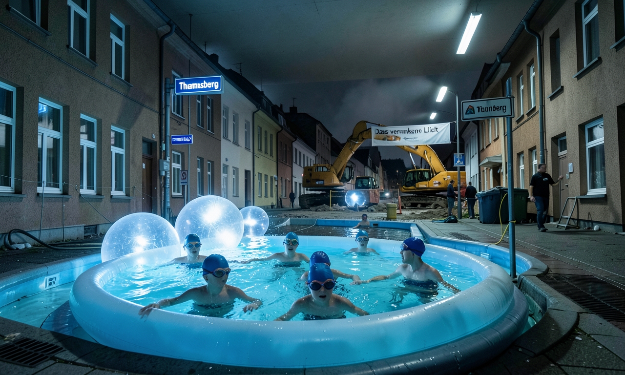 Neunkirchen schwimmt zur Erleuchtung: Glühlampen gehen baden
