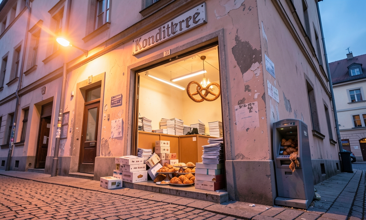Pop-up Konditorei in leerstehender Bankfiliale – endlich mal wieder was zum reinfressen