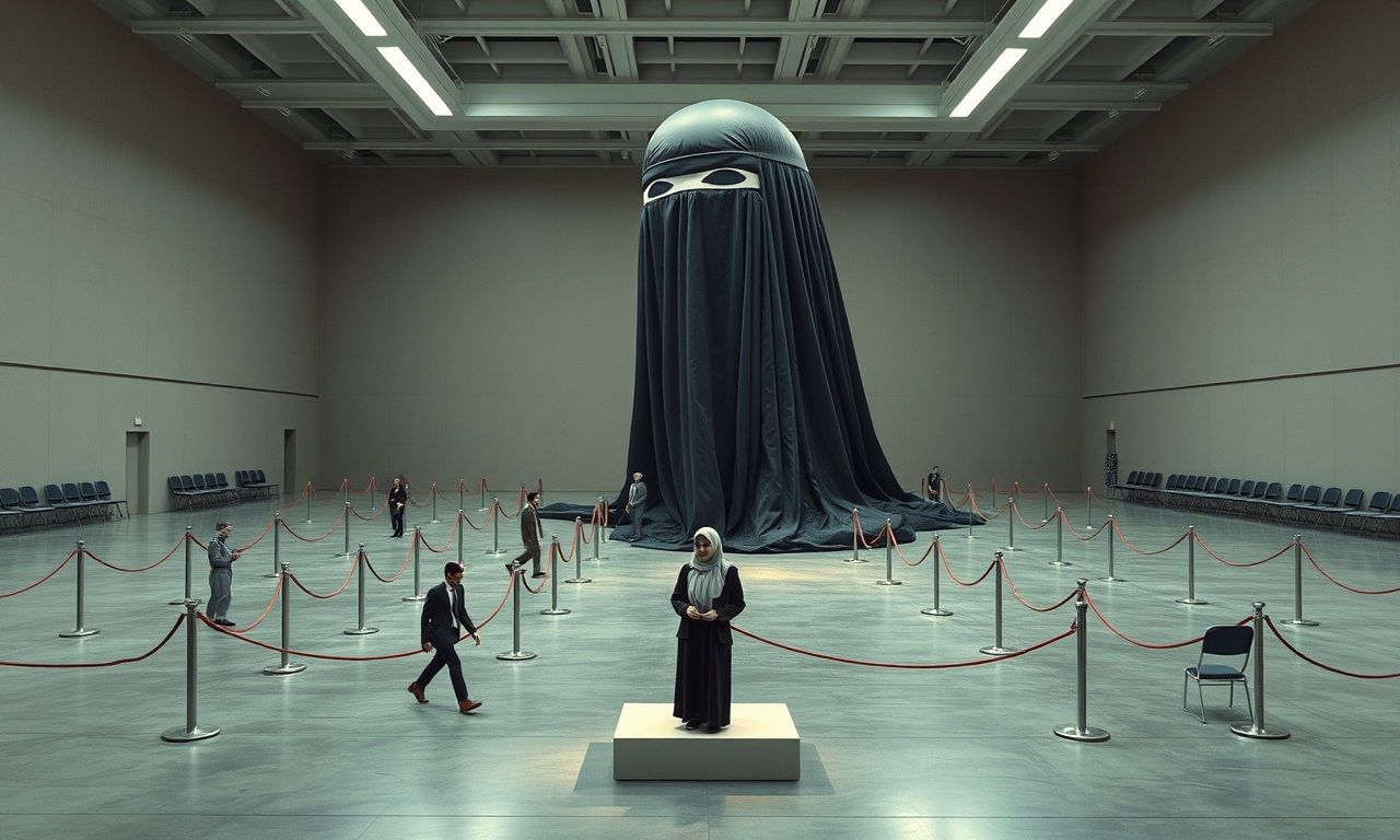 Salafisten stürmen Salzburger Messe mit Burka-Schleier-Staffellauf