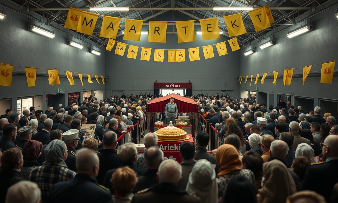 Schmankerlmarkt erneut ueberrannt - Marktgemeinde befuerchtet drohende Apfelstrudel-Invasion