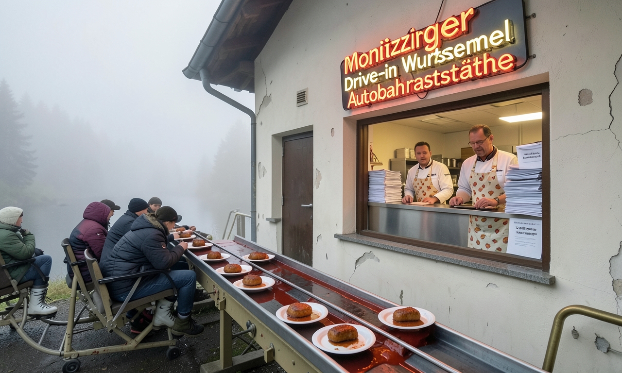 Steghaus wird zur Monitzinger-Drive-in-Wurstsemmel-Autobahnraststätte