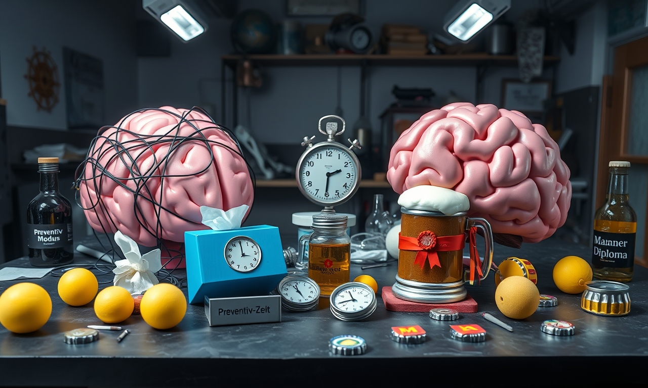 Weibliche und männliche Gehirne: Stress-Bier-Pause-Dilemma