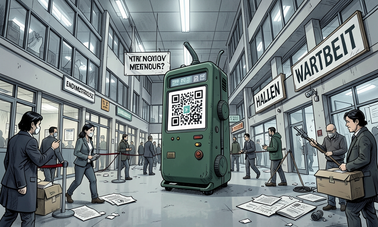 Wien讲述了Endometriose mit einem QR-Code und einer halben Stunde Wartezeit